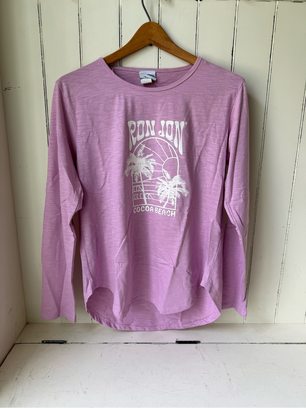 Ron Jon Pink Long Sleeve Graphic Tee